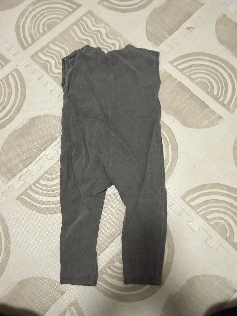 Zara Charcoal Sleeveless Henley Romper